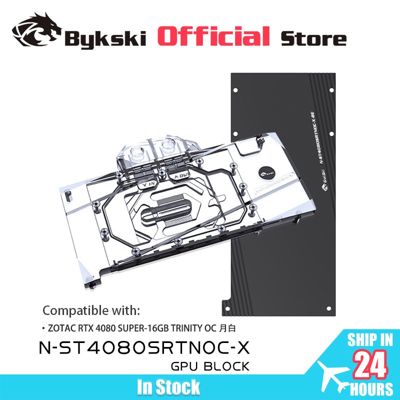 Rtx 4080 Water Cooling Block - Bykski N-ST4080SRTNOC-X GPU Block for ZOTAC