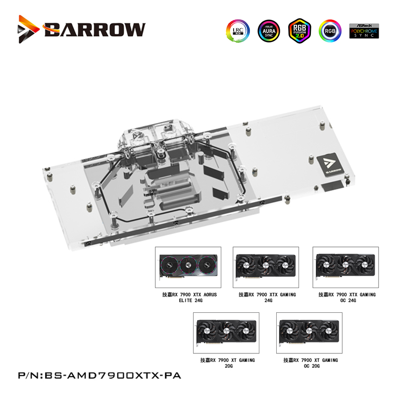 Barrow GPU Water Block For Gig - Rx 7900 Xt 20Gb ulasan dan harga