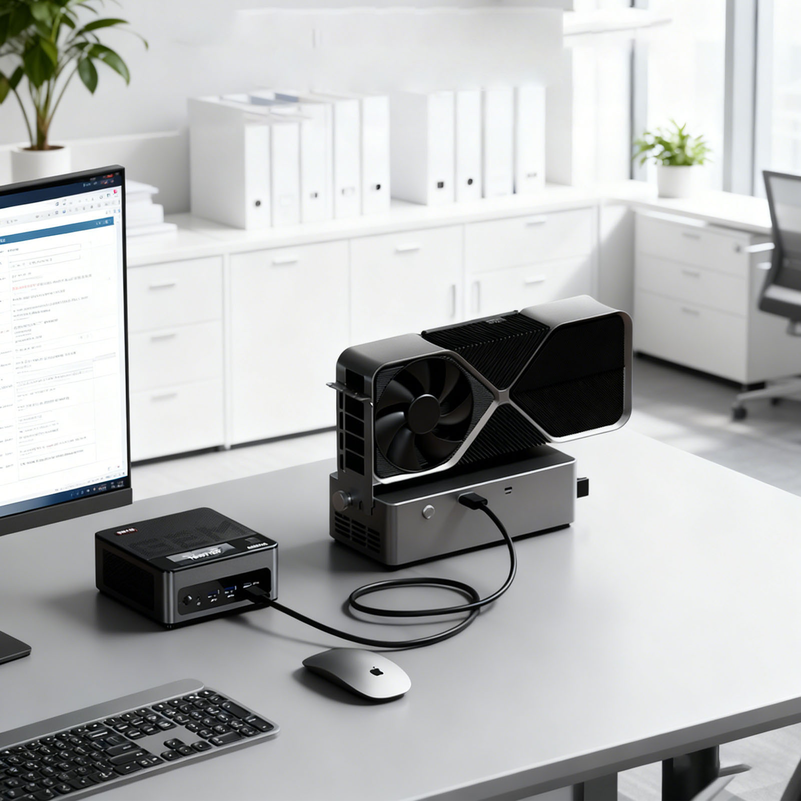 800W PSU PCIe 4.0 X4 External  - Oculink Gpu Dock Station ulasan dan harga